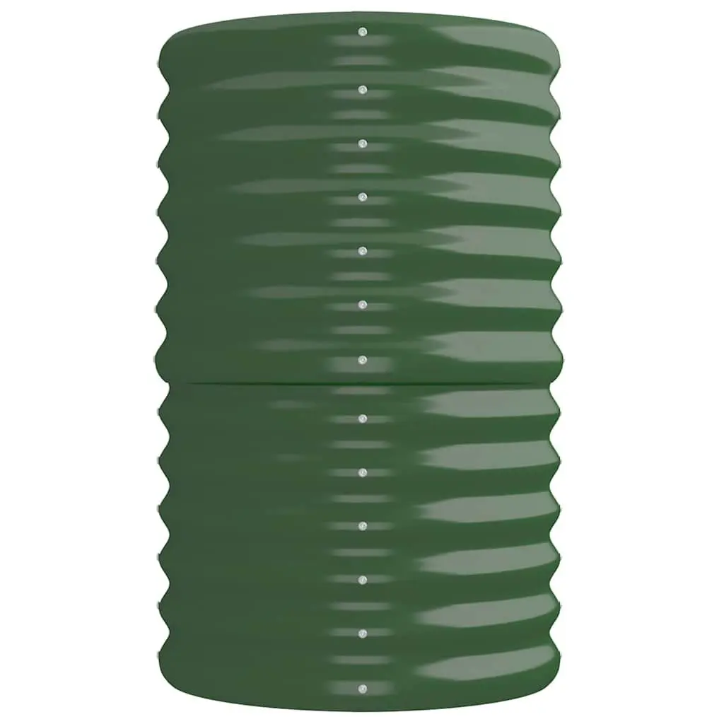 Garden Raised Bed Planter Box Green Galvanised Steel Deep Wide Sturdy Construction