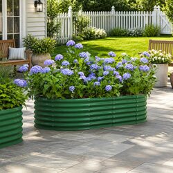 Compact and Sturdy Raised Bed Planter for Outdoors