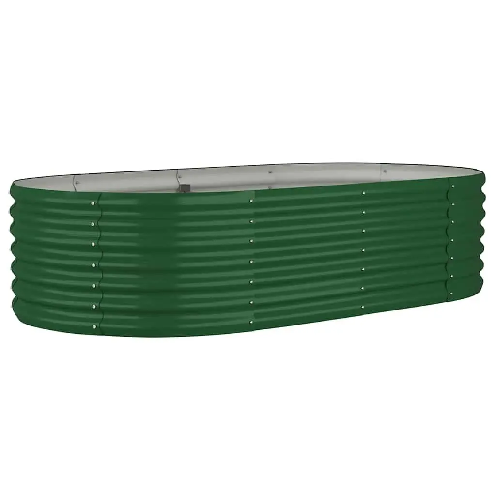 Garden Raised Bed Planter Box Green Galvanised Steel Frame Weather Resistant 152 x 80 x 36 cm