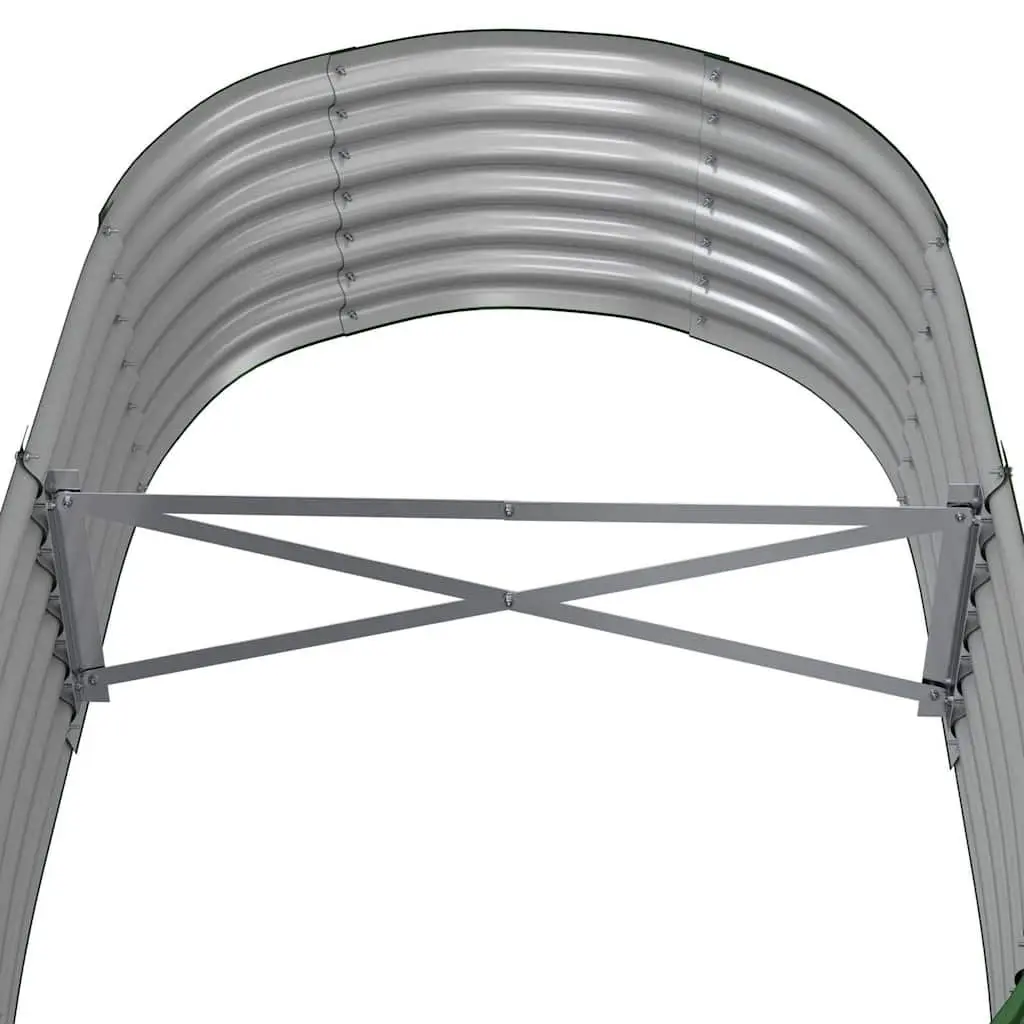 Garden Raised Bed Planter Box Green Galvanised Steel Frame Weather Resistant 152 x 80 x 36 cm
