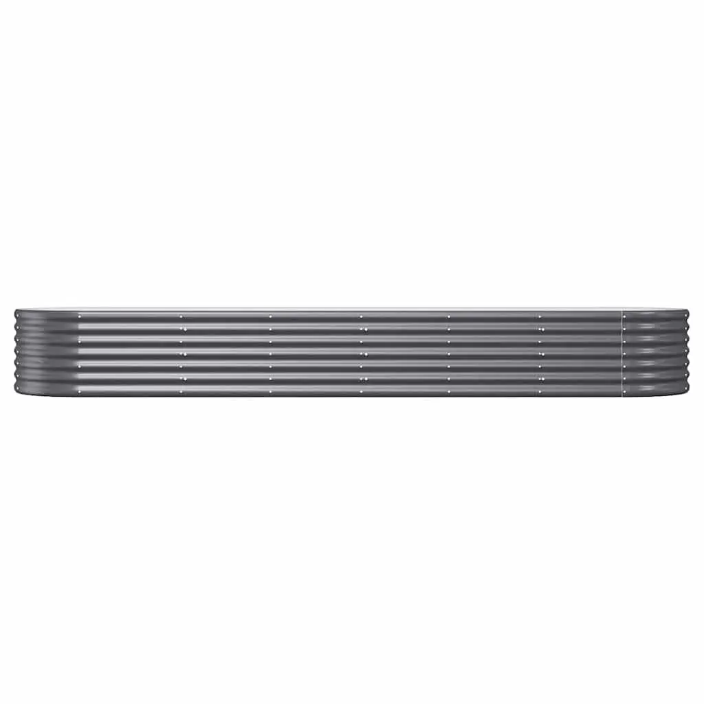 Garden Raised Bed Planter Box Anthracite Steel Sturdy Outdoor Flower Vegetable