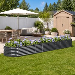 Compact Raised Garden Bed for Efficient Planting