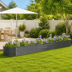 Concise Large Raised Garden Bed for Growing Plants