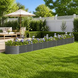 Sturdy Galvanised Steel Raised Bed for Your Outdoor Garden