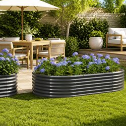 Sturdy Galvanised Steel Raised Garden Bed for Your Outdoor Gardening