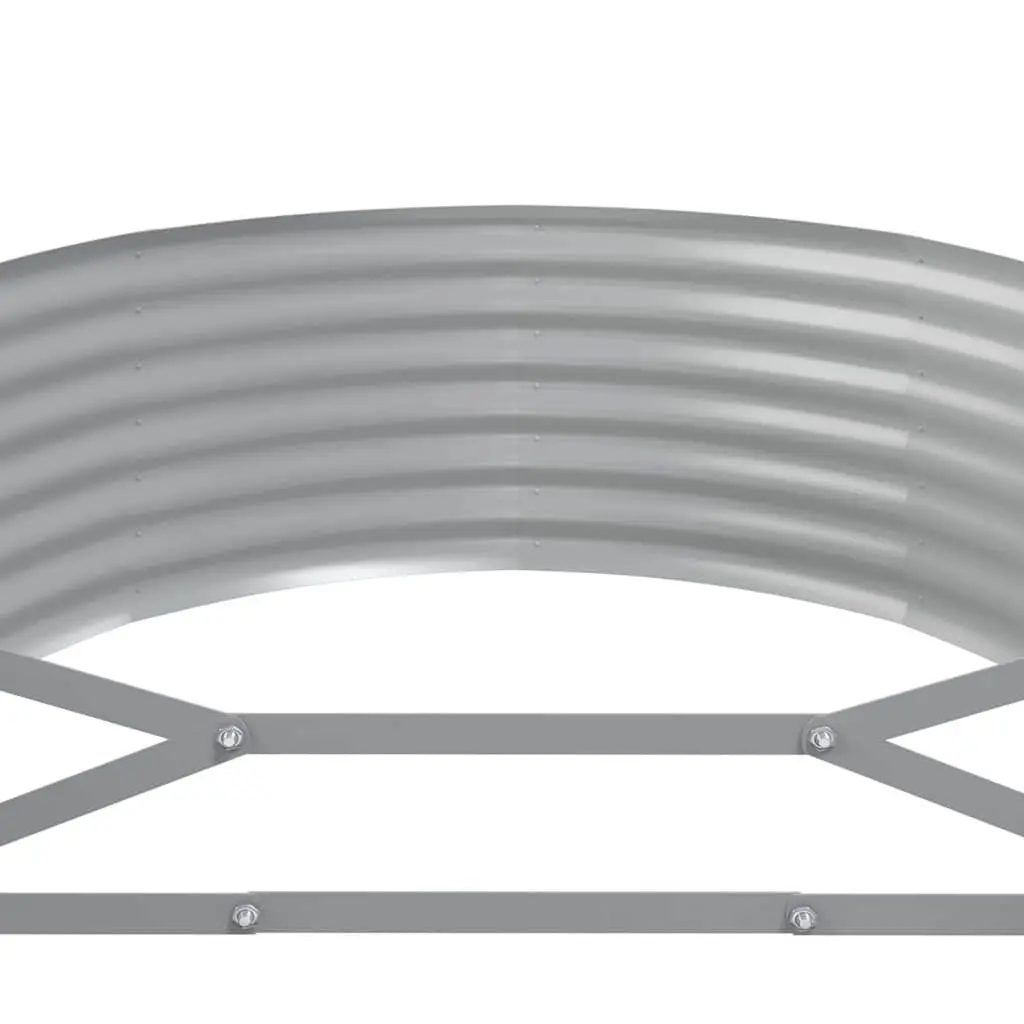 Raised Garden Bed Anthracite Steel Frame 249x100x36 cm Durable Weather Resistant for Vegetables Flowers
