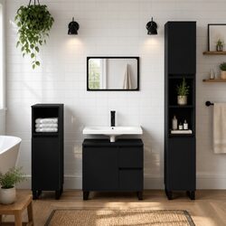 3-Piece Bathroom Set in Black