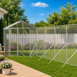 Outdoor Dog Kennel with Roof - 12x12x2.5 m, Comfortable and Safe