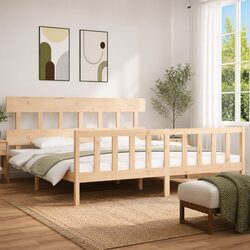 Solid Pine Wood King Bed Frame - Quality and Durability