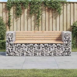 Garden Bench: Solid Pine Wood and Sturdy Base