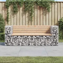 Garden Bench: Solid Pine Wood and Sturdy Base