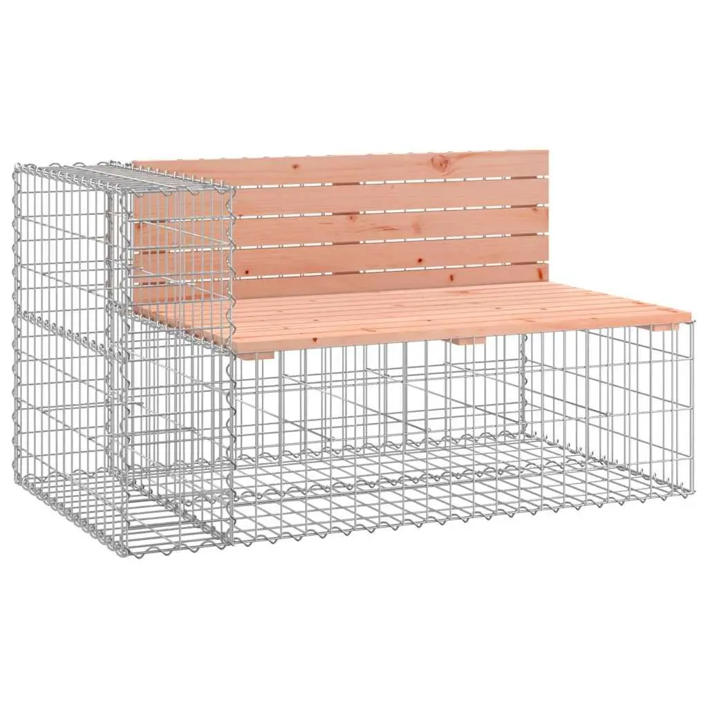 Garden Bench with Solid Wood and Steel Base