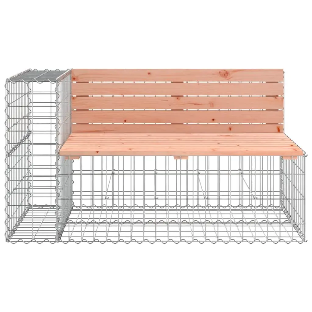 Garden Bench with Solid Wood and Steel Base