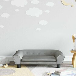 Concise Overview of Kids Light Grey Velvet Sofa