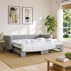 Stylish Grey Daybed with Trundle: Efficient and Durable