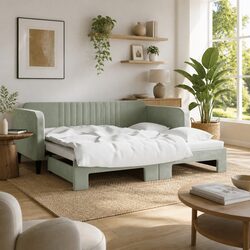 Compact Daybed with Trundle, Modern and Efficient