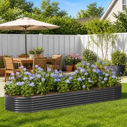 Compact and Sturdy Raised Garden Bed for Easy Planting