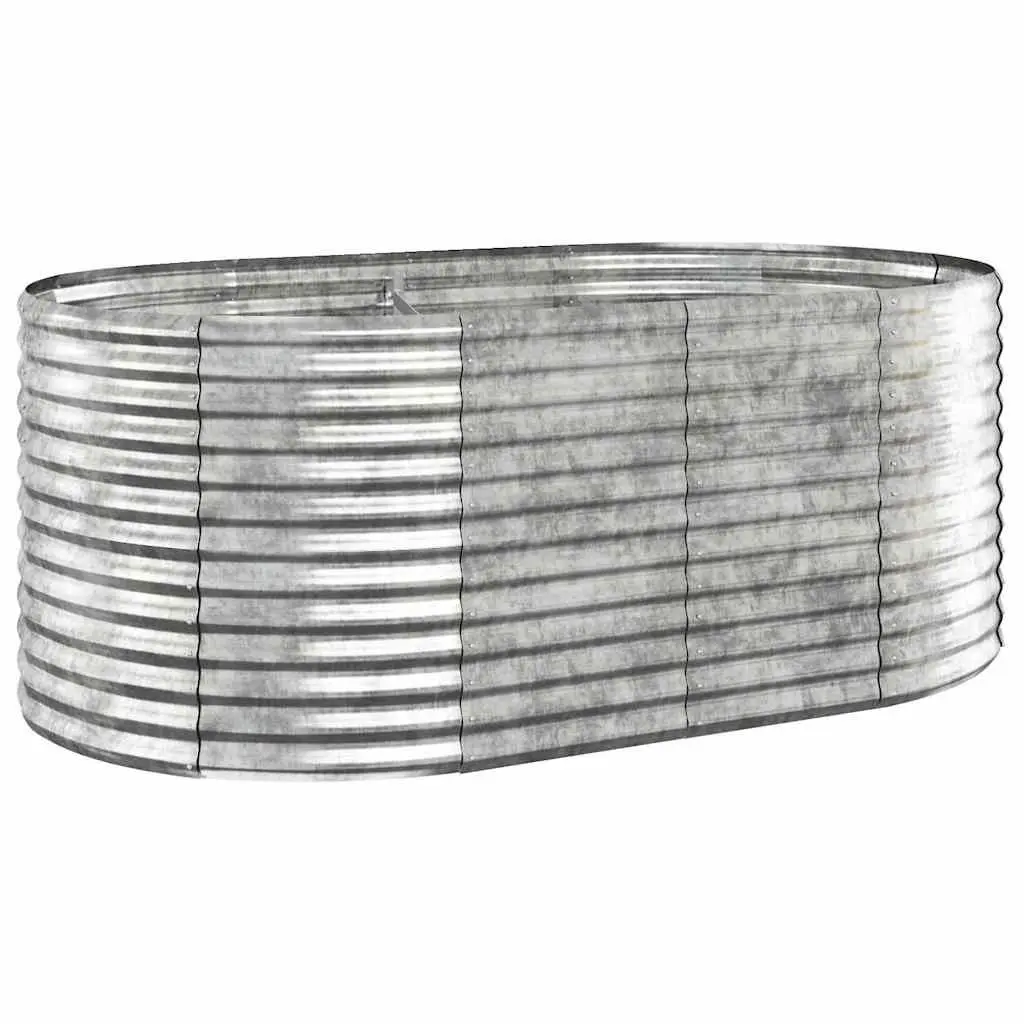 Galvanised Steel Raised Garden Bed Planter Outdoor Flowers Vegetables Herbs Box