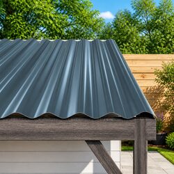 Grey Metal Roof Panels - Strong and Easy to Use