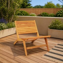 Teak Wood Garden Chair for Outdoor Use