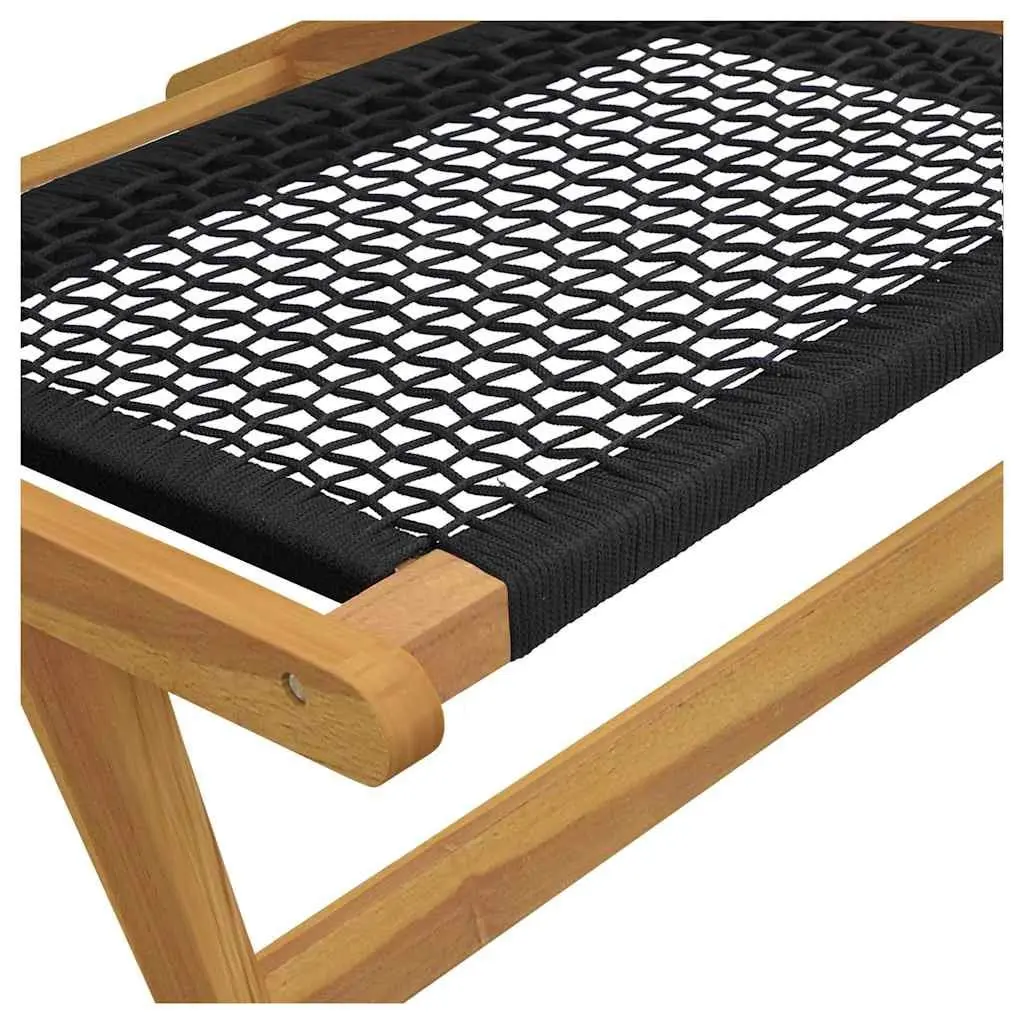 Teak Garden Chair with Footrest for Outdoor Use