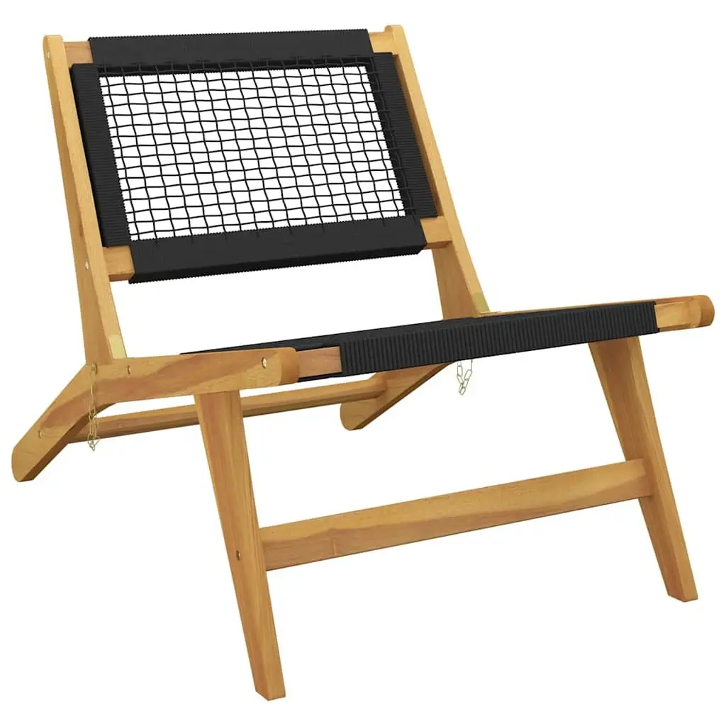 Teak Garden Chair with Footrest for Outdoor Use