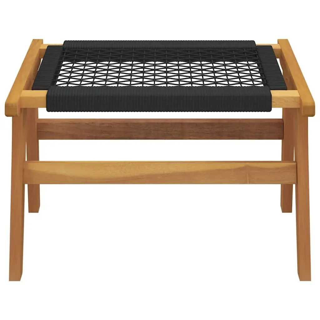 Teak Garden Chair with Footrest for Outdoor Use