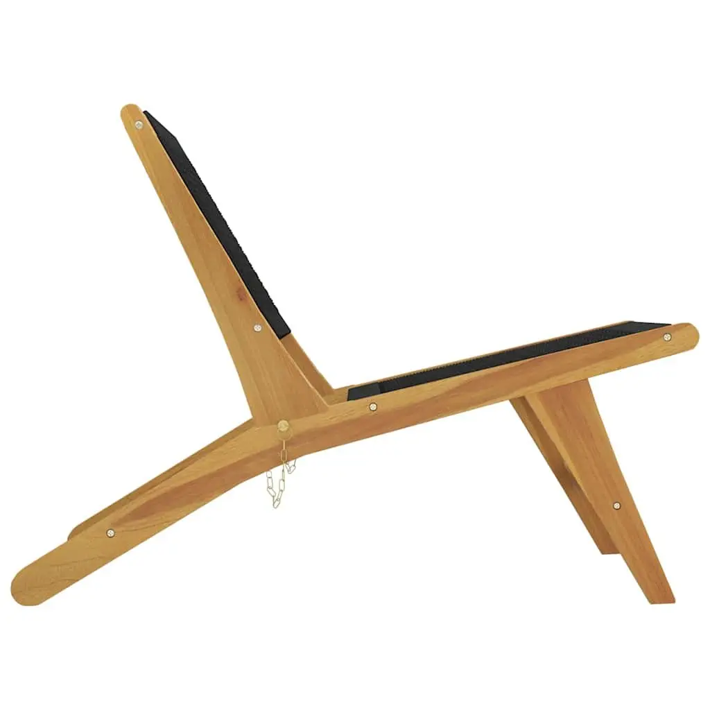 Teak Garden Chair with Footrest for Outdoor Use