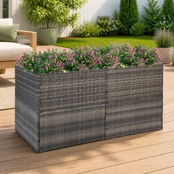 Your Go-To Grey Garden Planter Box, 157x80x80 cm