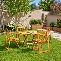 Folding Acacia Garden Chairs