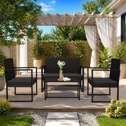 4-Piece Lounge Set for Outdoor Relaxation