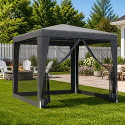 2.5x2.5m Party Tent with Mesh Sidewalls