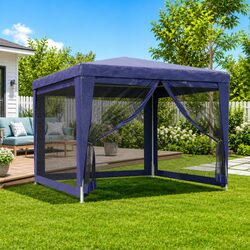 3x3m Tent with Mesh Sidewalls for Outdoor Use