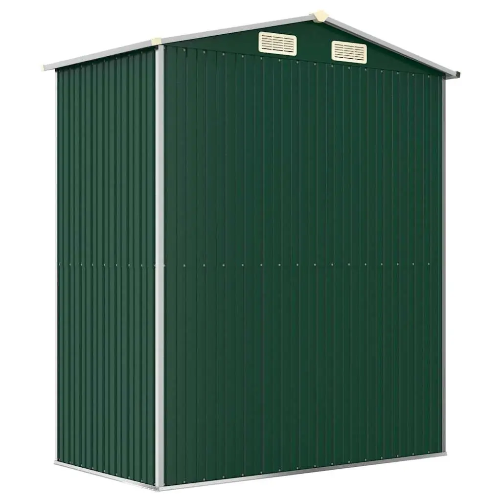 Garden Shed Green Galvanised Steel 192x108x223cm Outdoor Storage Tool House
