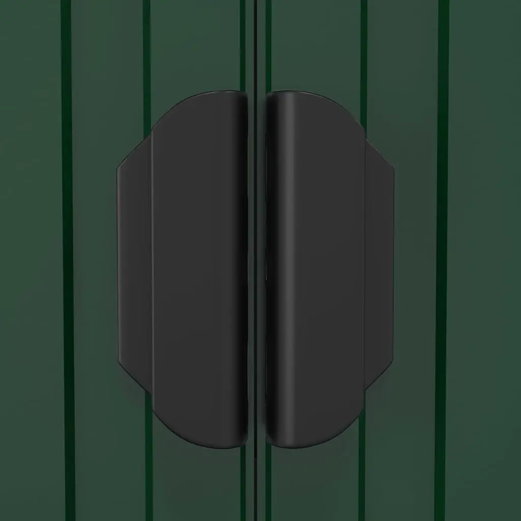 Garden Shed Green Galvanised Steel 192x108x223cm Outdoor Storage Tool House