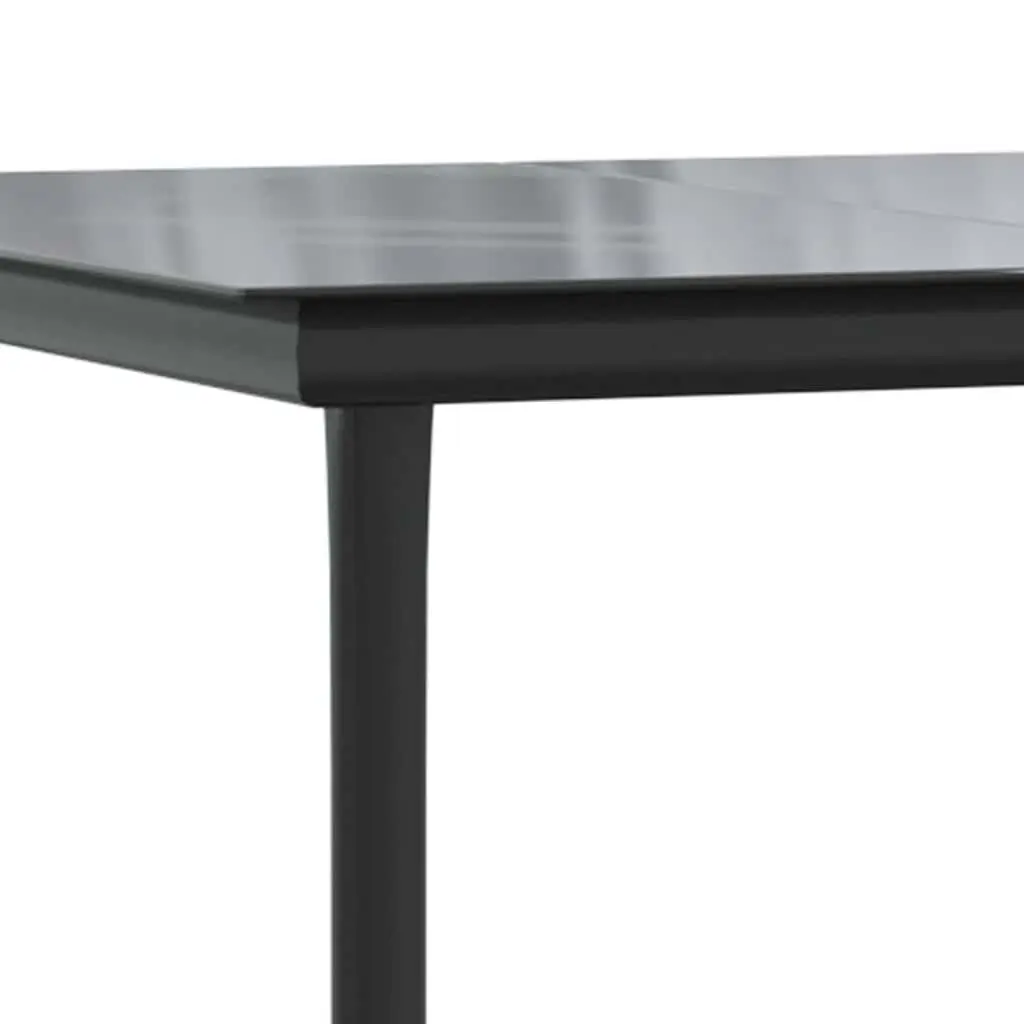 Black Garden Dining Table 200x100x74cm