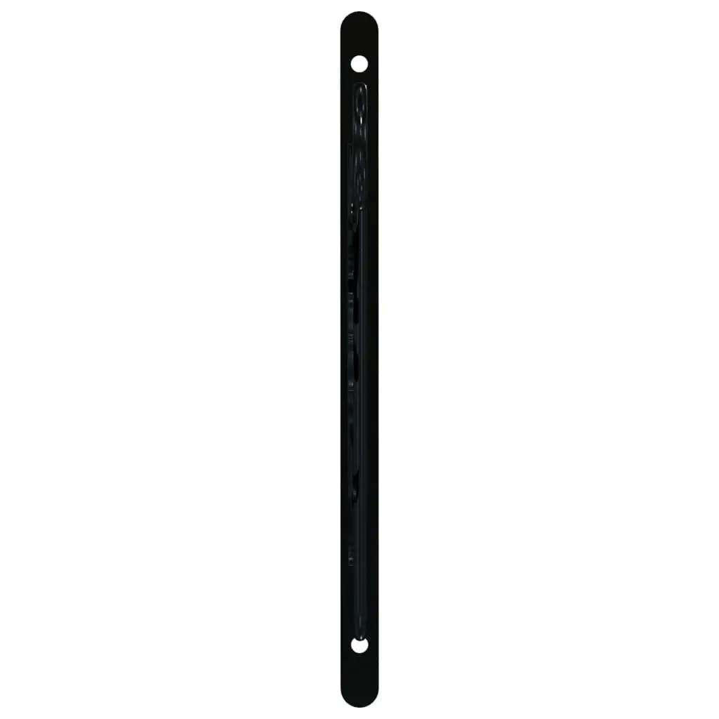 Hanging Basket Brackets Black Steel 4 Piece Durable Weather Resistant Garden Patio