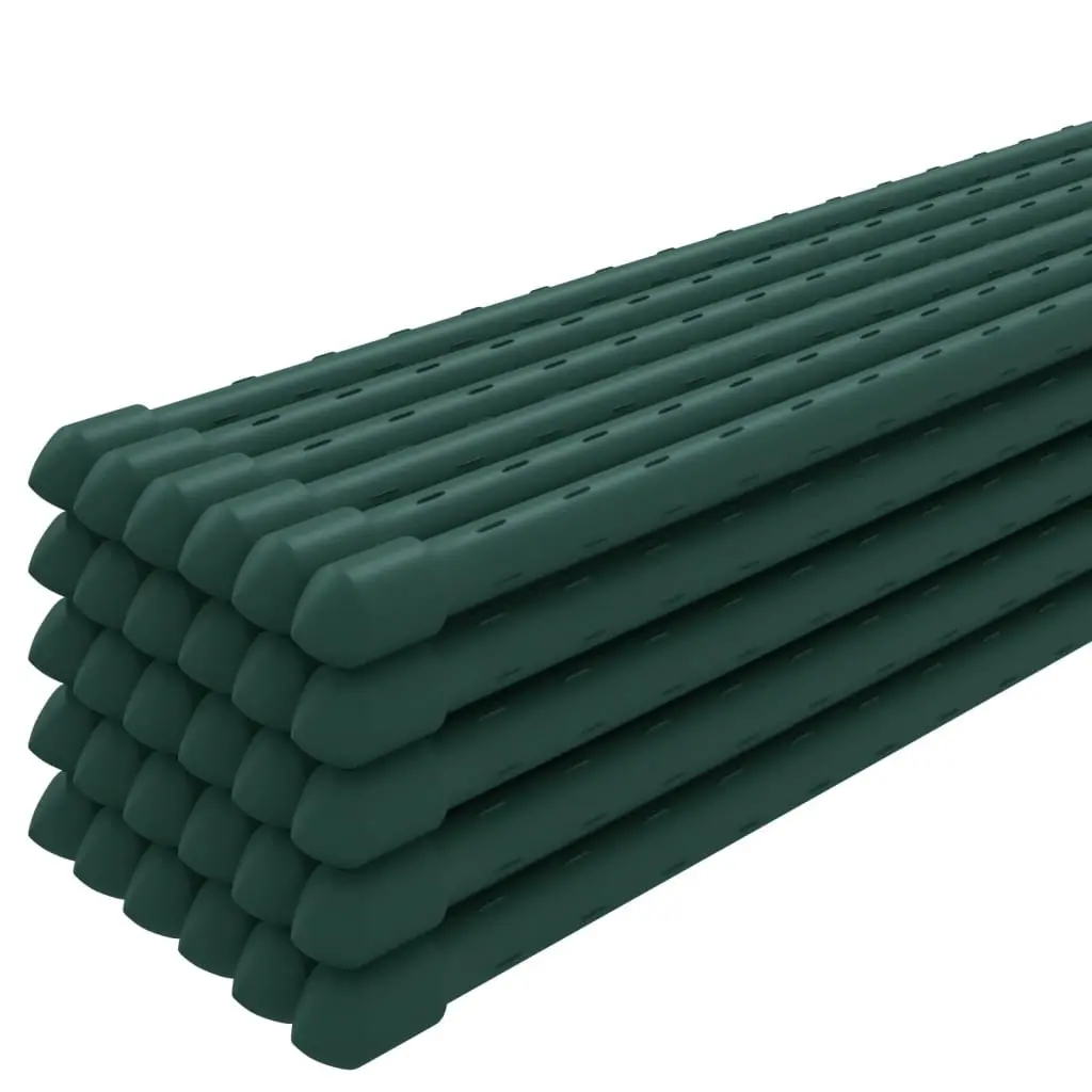 Plant Support Stakes Green 115cm Steel Durable for Climbing Flowers Vegetables