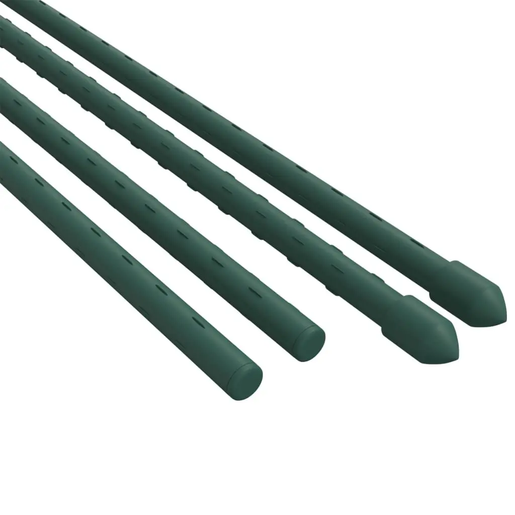 Plant Stakes Green 180 cm Durable Steel Garden Support for Climbing Flowers Vegetables