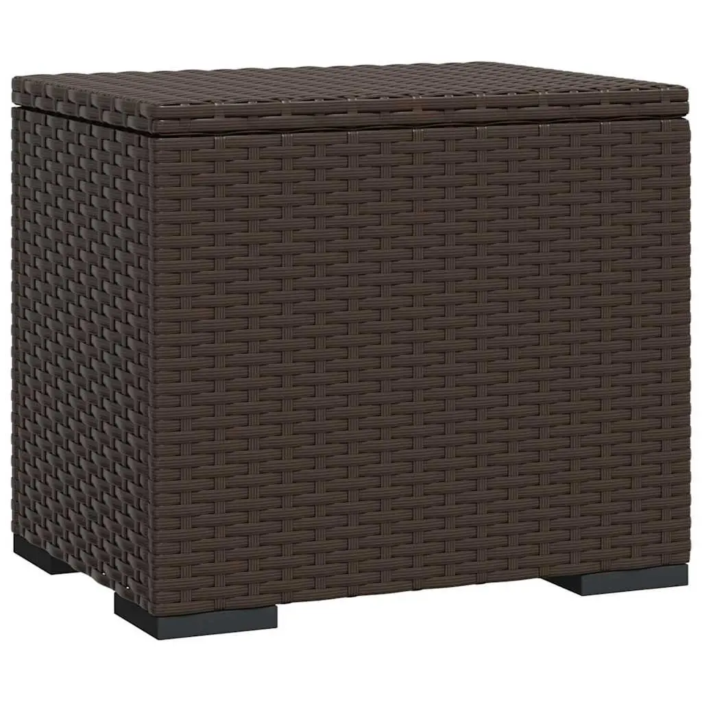 Brown Ottoman Footrest with Weather-Resistant Cushion