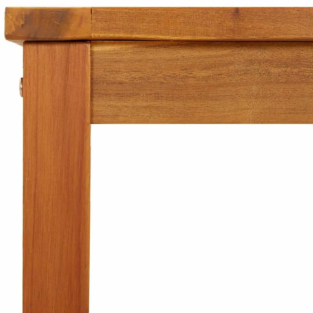 Solid Acacia Wood Garden Bench Brown 110x35x45cm Sturdy Frame