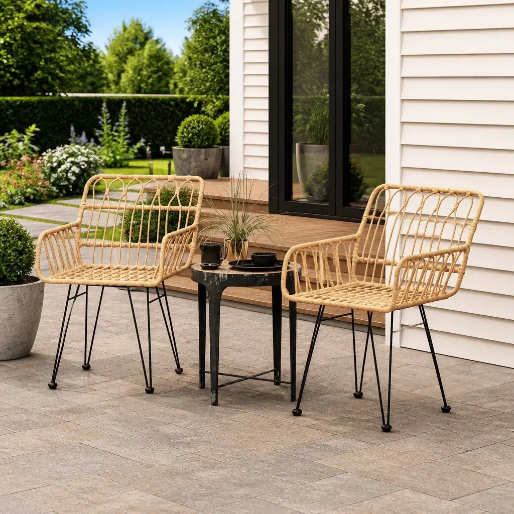 Outdoor Garden Chairs in Brown Color