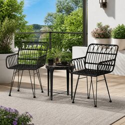 Compact and Comfortable Garden Chairs Set of 2
