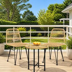 Concise and Stylish 2-Piece Garden Chairs Set