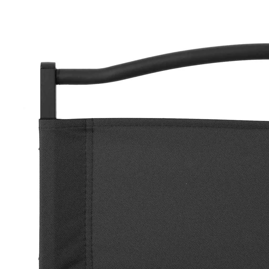 Black Folding Camping Chairs, 2 Included