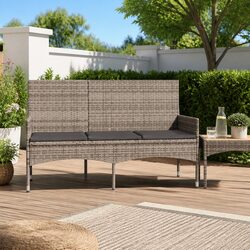 3-Seater Garden Bench with Cushions