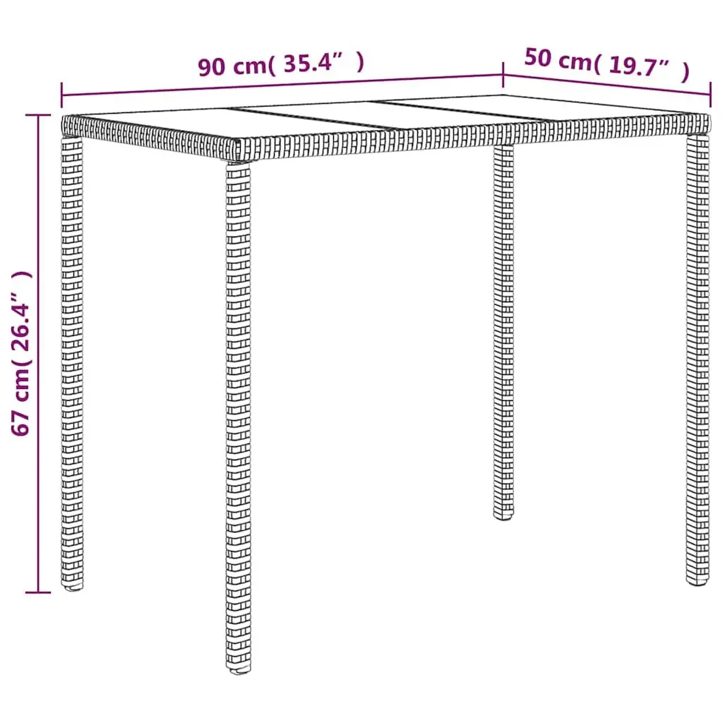 Black Poly Rattan 4 Piece Garden Lounge Set with Thick Cushions Durable Outdoor Furniture
