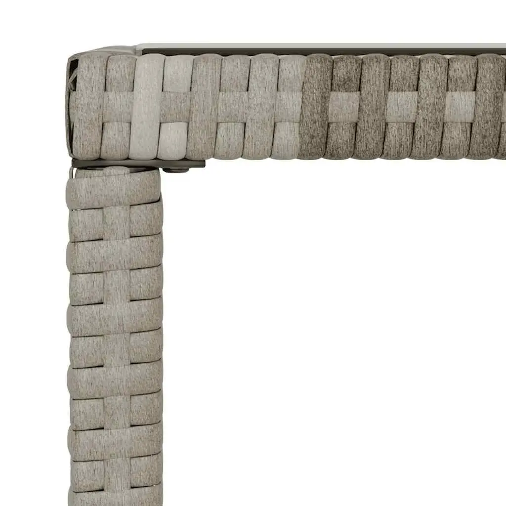 Garden Lounge Set 6 Piece Outdoor Furniture Grey Poly Rattan with Cushions
