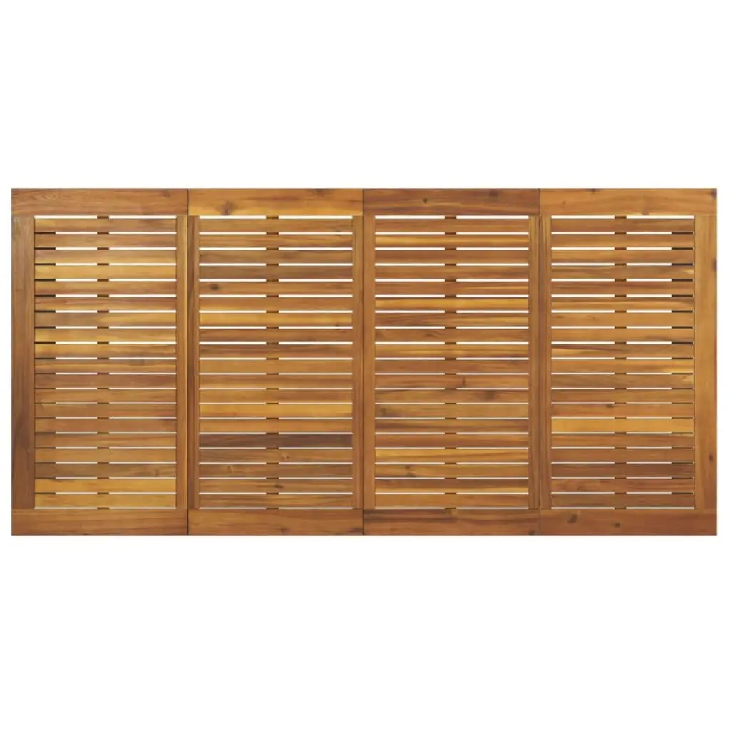 Garden Dining Table U-shaped Legs Solid Acacia Wood Outdoor Patio Furniture