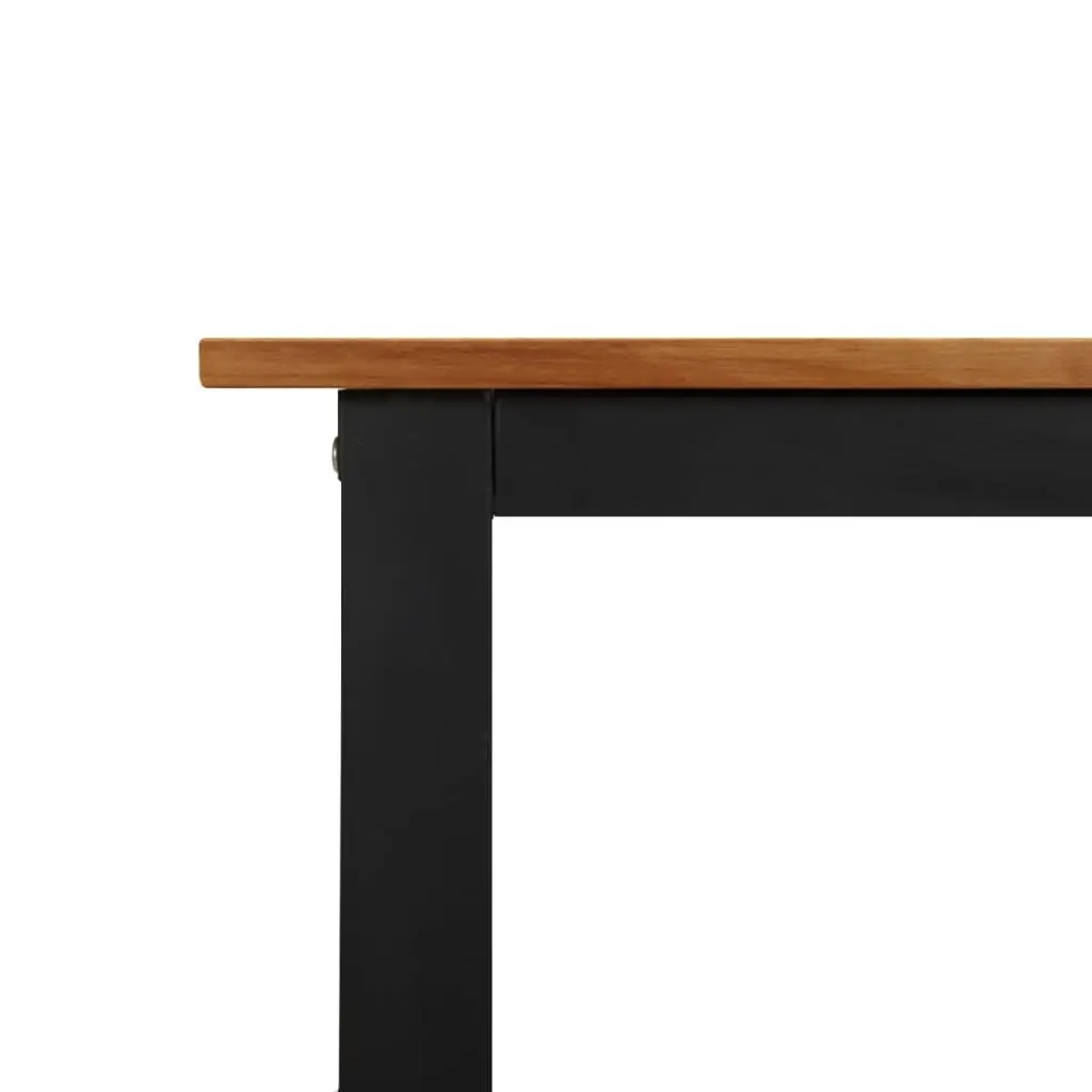 Garden Dining Table U-shaped Legs Solid Acacia Wood Outdoor Patio Furniture